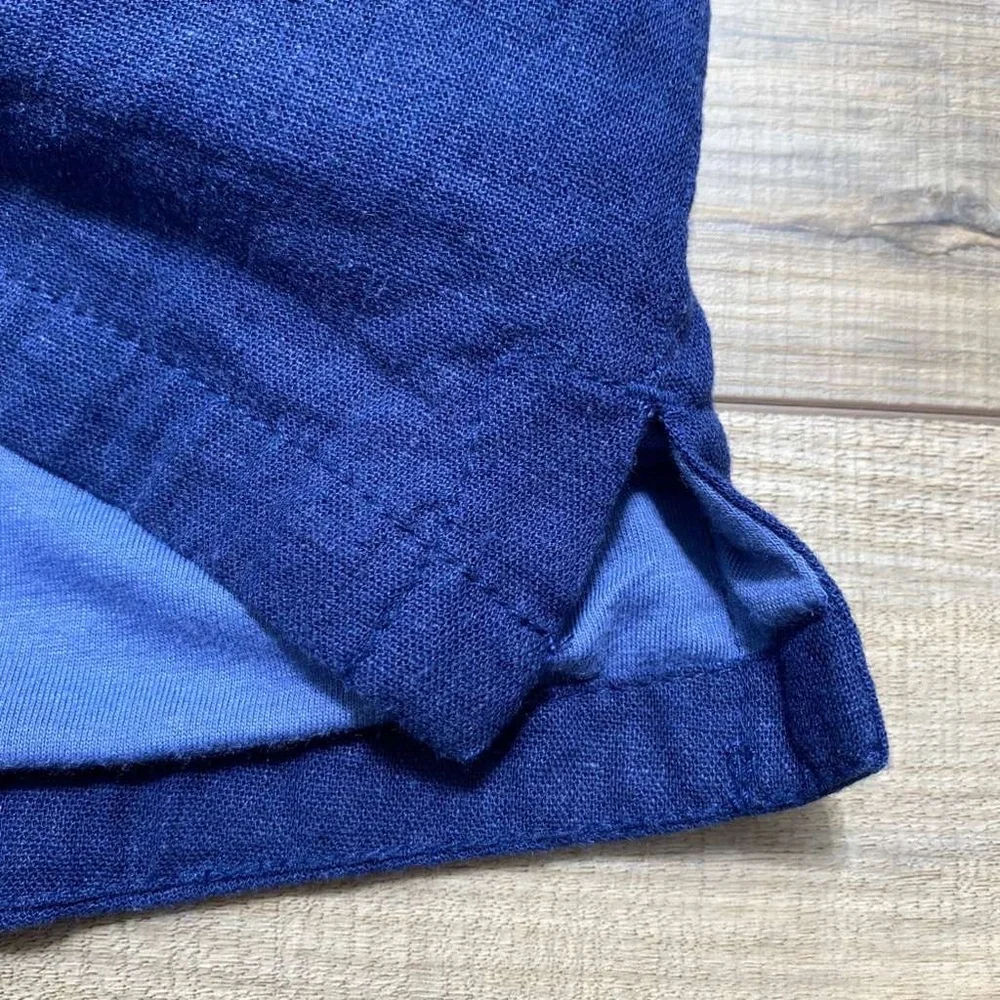 Old Navy Toddler Girls Linen Blend Full Zip Jacket Size 18-24M‎ Blue